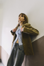Corduroy tailored jacket