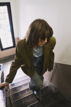 Corduroy tailored jacket