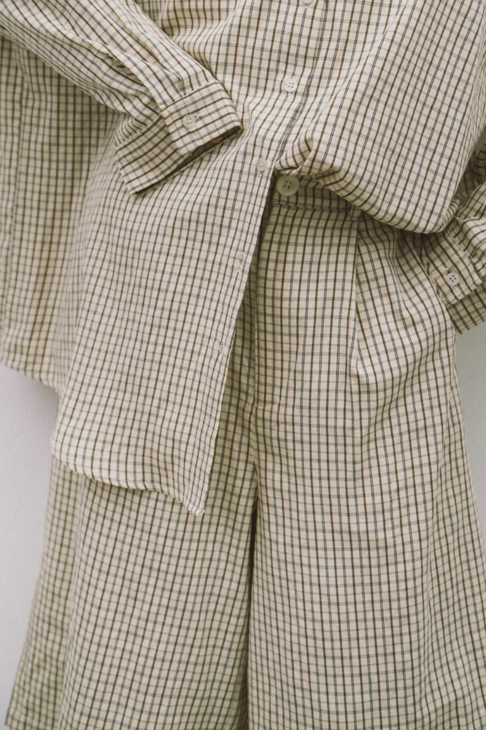 【Collaboration】Classic check bermuda pants