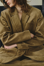 Corduroy tailored jacket