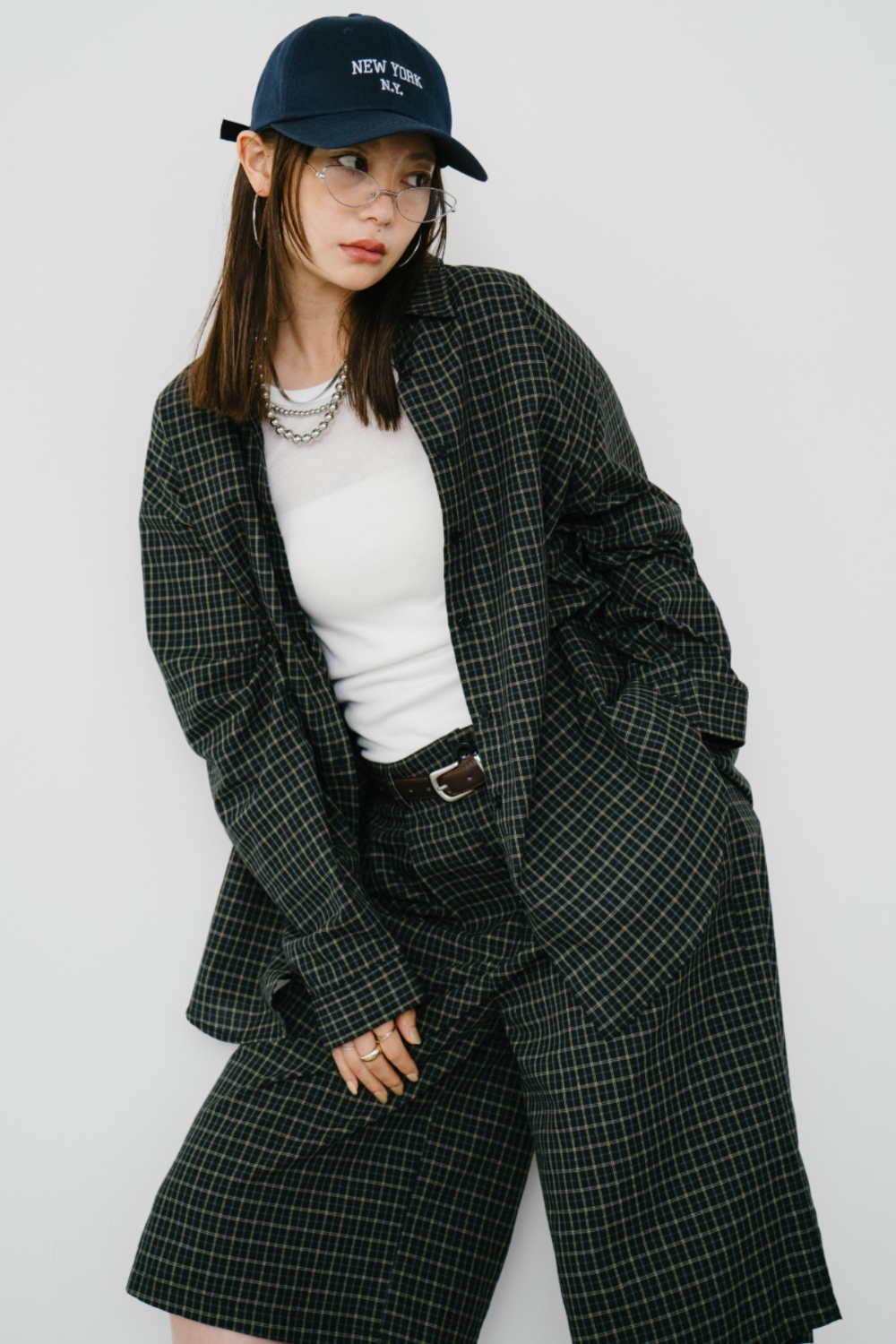 【Collaboration】Classic check bermuda pants