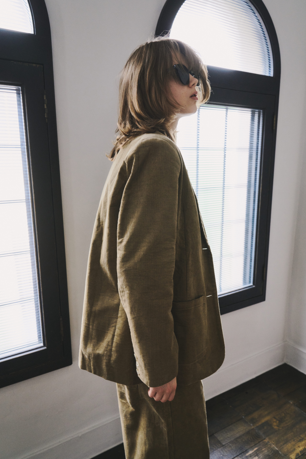 Corduroy tailored jacket