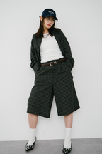 【Collaboration】Classic check bermuda pants