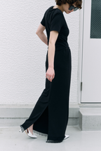 Lace hem long skirt