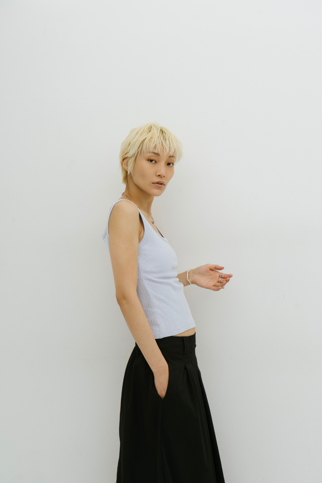 Eyelet tank top
