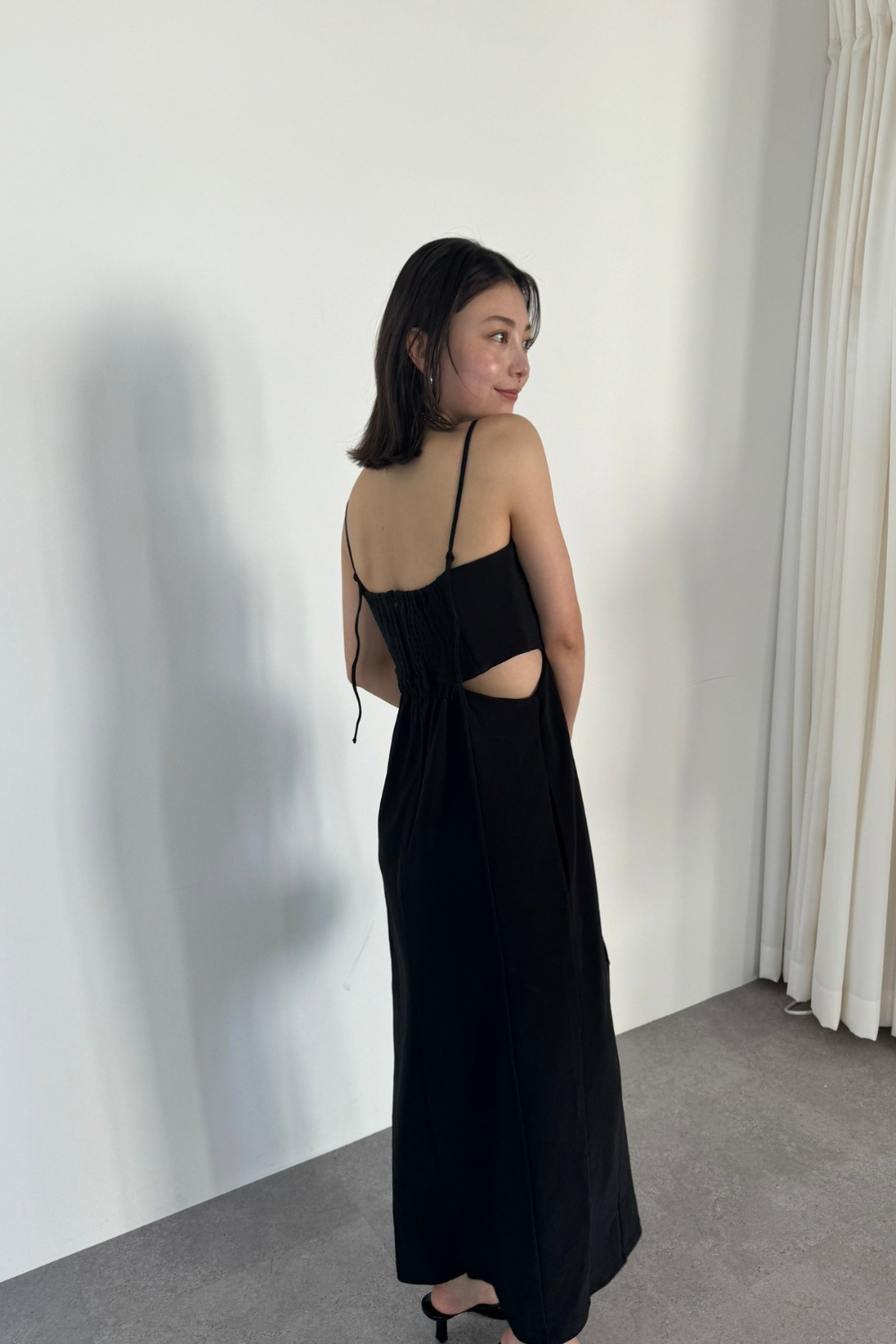 Side slit cami dress