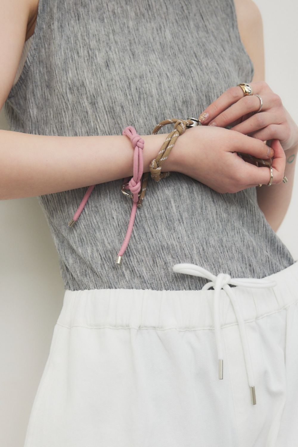 Double cord bracelet