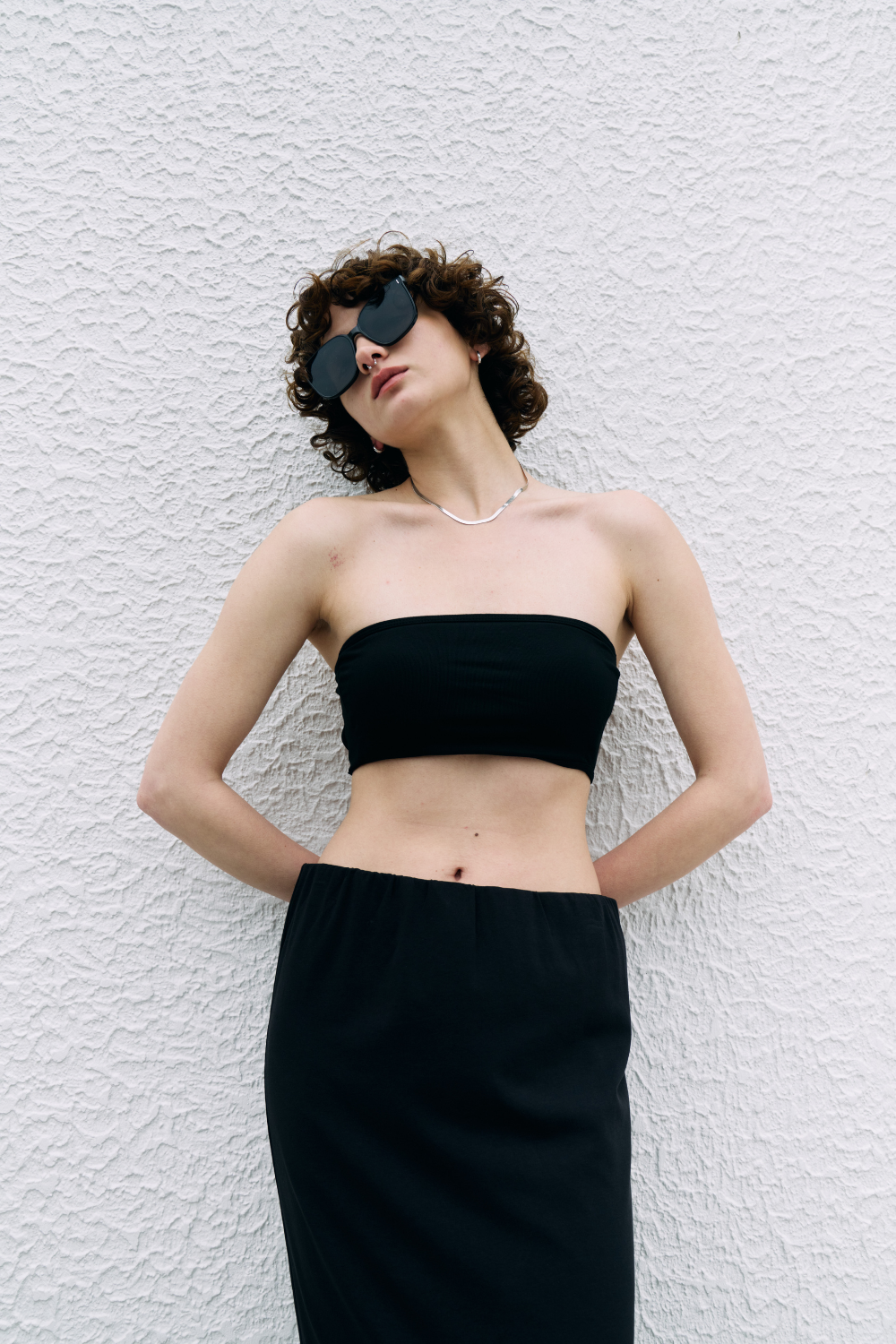 Backstrap tube top bra