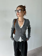 Halter neck lace top