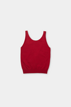 Open back knit tank