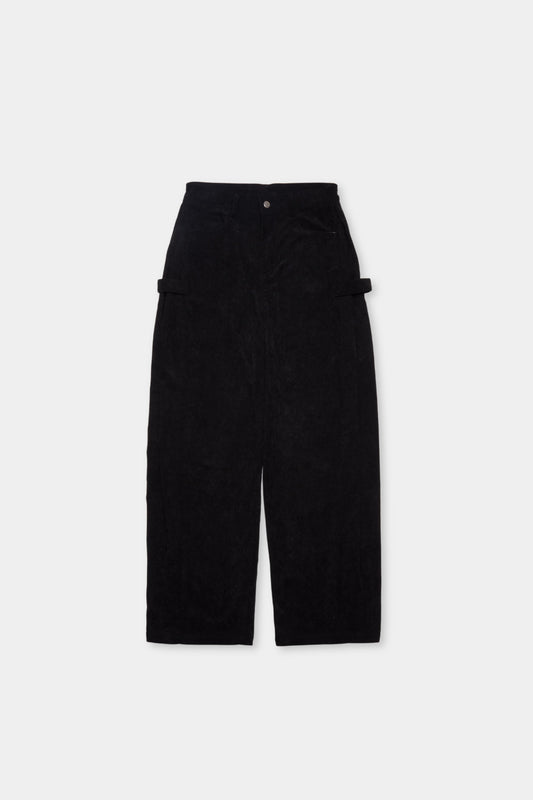 Side tuck corduroy pants