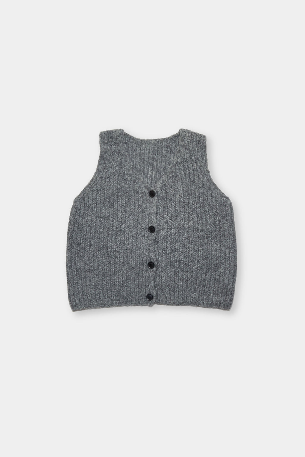 Front button knit vest