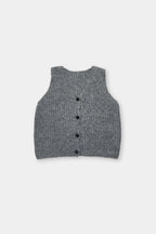 Front button knit vest