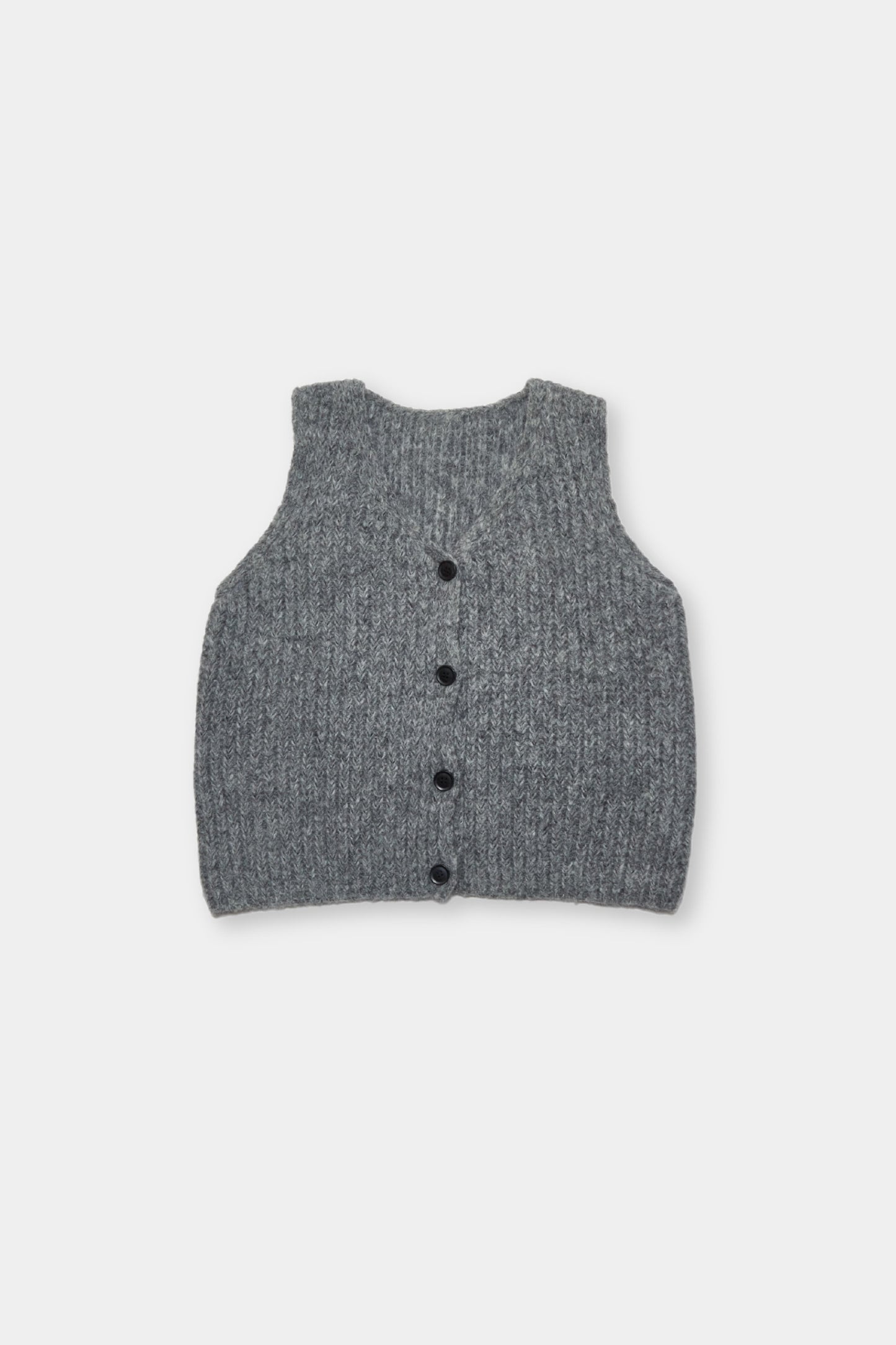 Front button knit vest