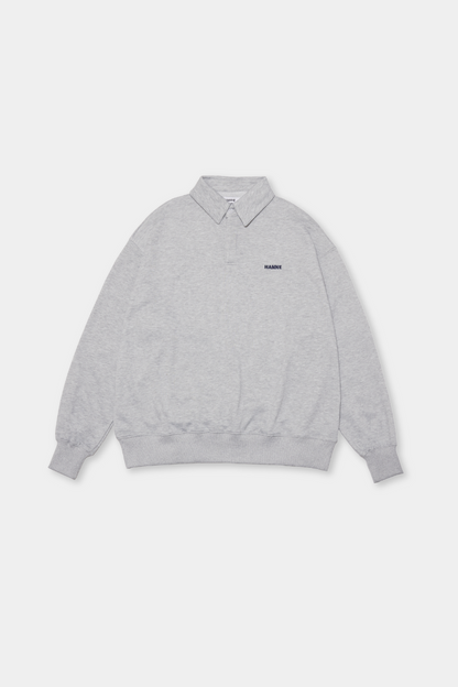 Polo collar sweat