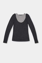 Layered sheer long tee