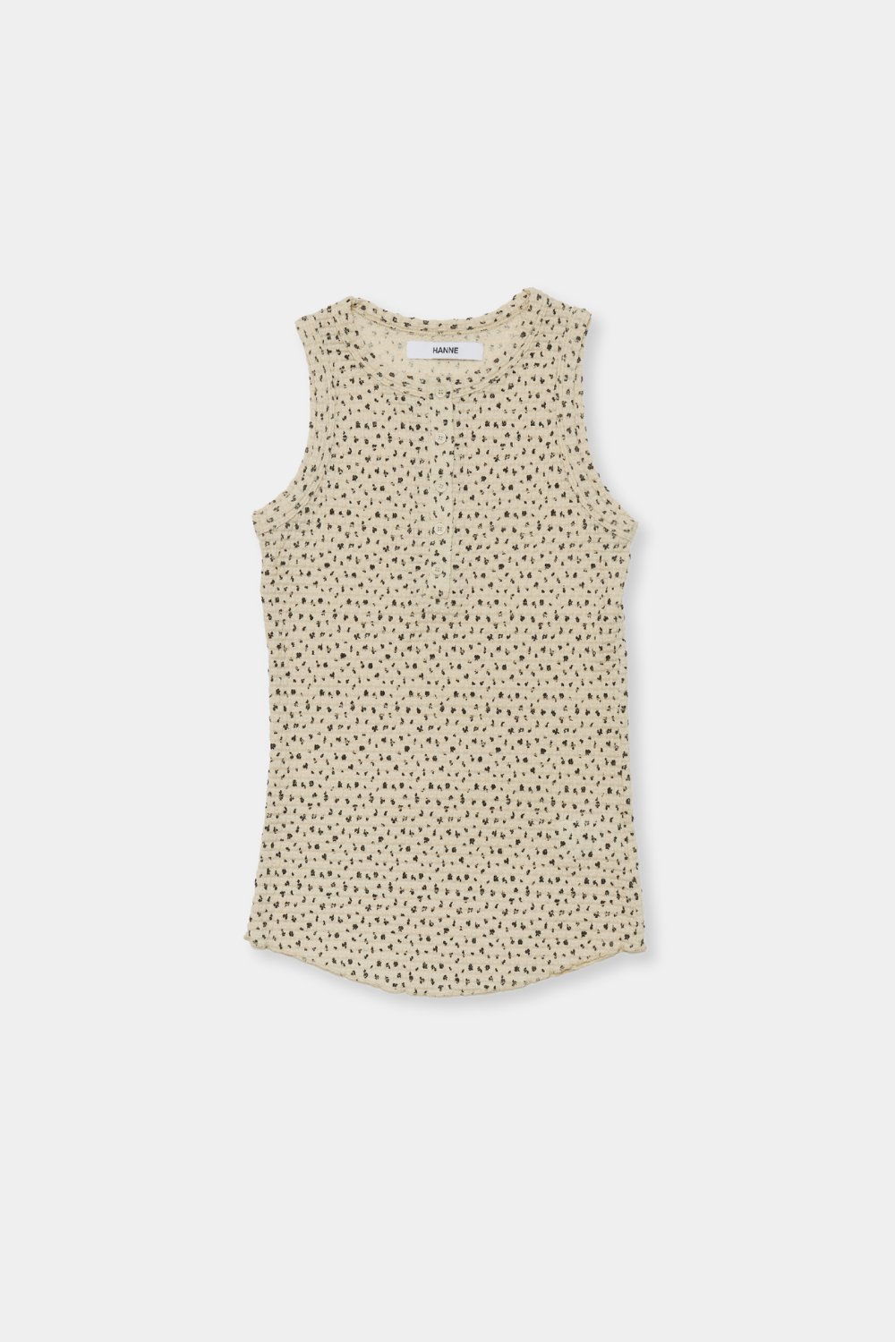 Flower henry neck tank top