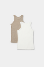 2Pack sheer rib tank top