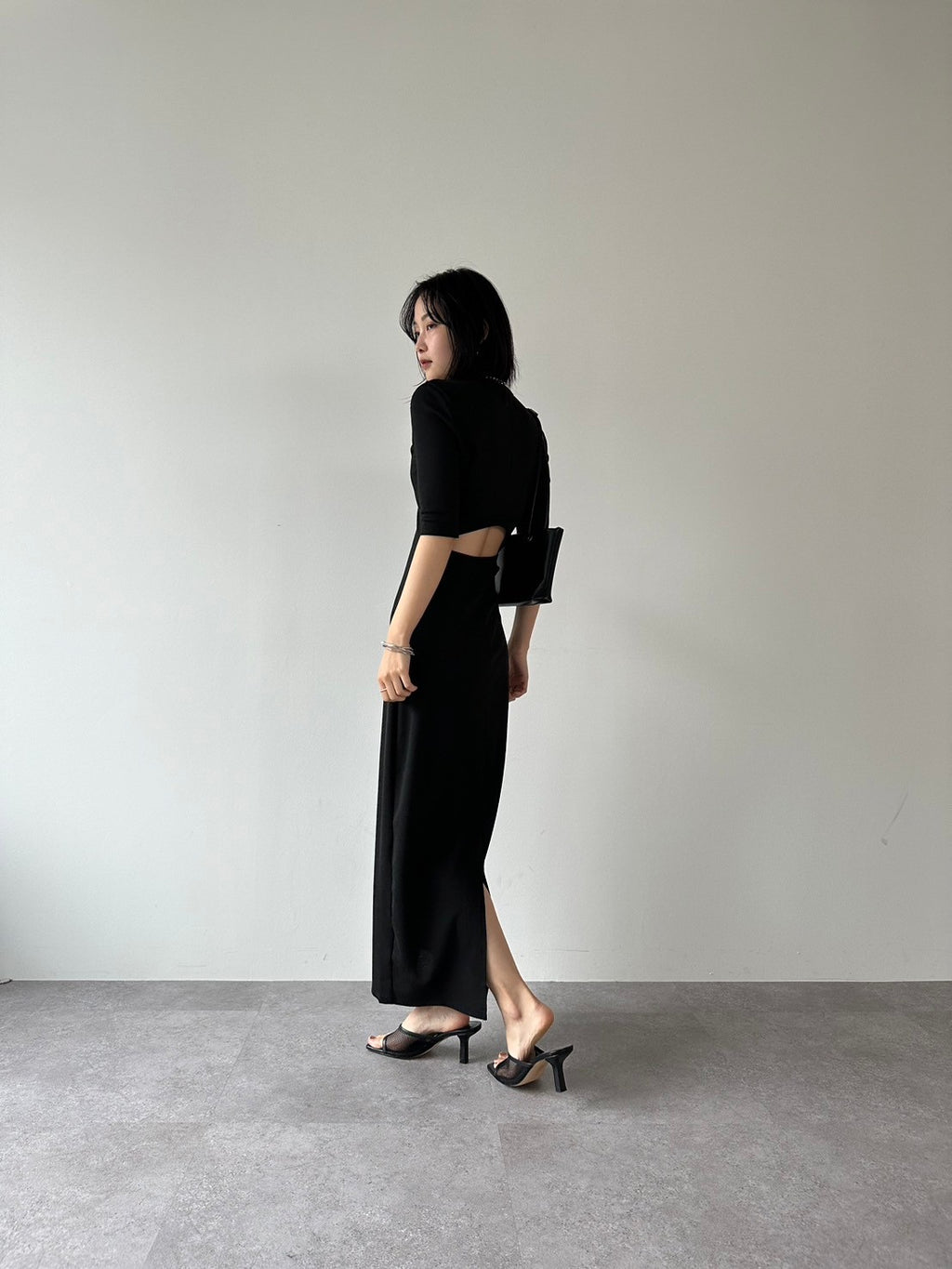 Back cut design dress