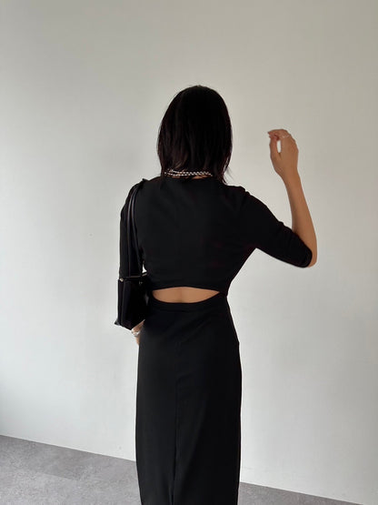 Back cut design dress