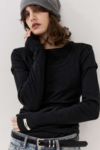 Eyelet long sleeve TEE