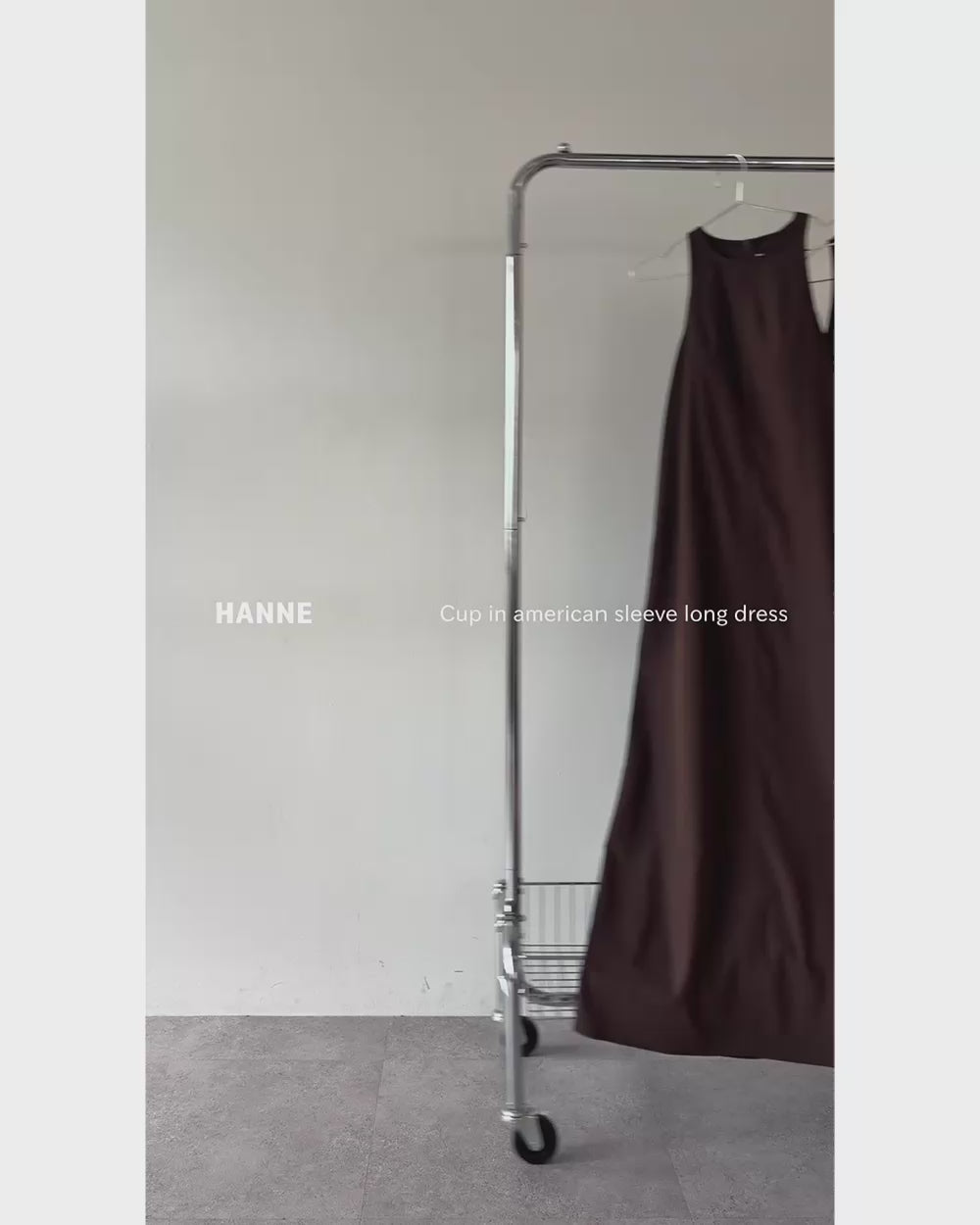 Cup in american sleeve long dress